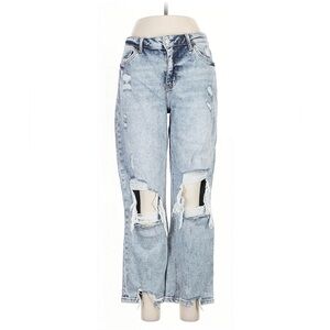 Lovervet Women’s Distressed Straight Leg Stretch Jeans High Waist